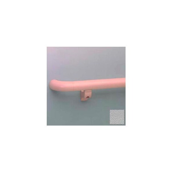 Pawling Round Handrail, 1-1/2" Grip, Aluminum Retainer, 12' Long, Pearl Gray BR-1200-12-289 - main
